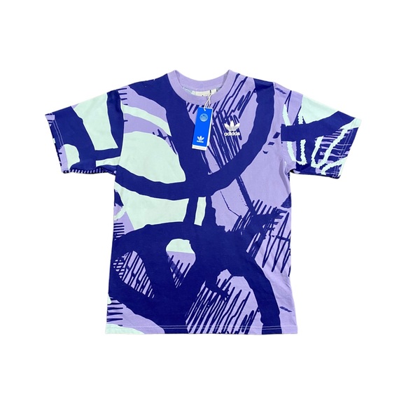 ADIDAS Originals Mens Adiplay Allover Print T-shirt & Shorts - Picture 4 of 6